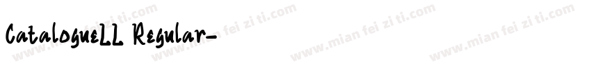 CatalogueLL Regular字体转换